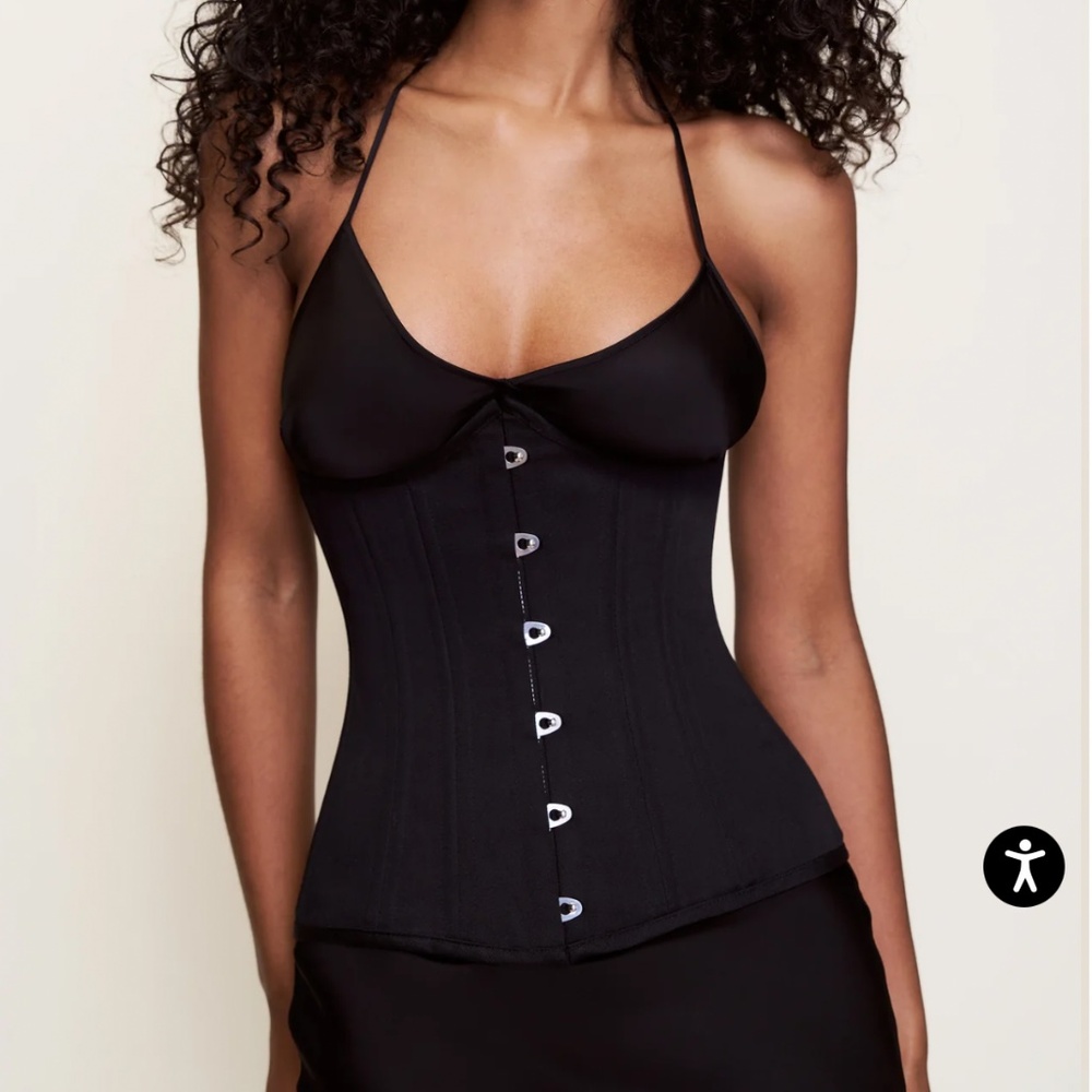 Guizio Black Lorient Waist Corset, Sz. SM. **NWT** - Picture 4 of 9